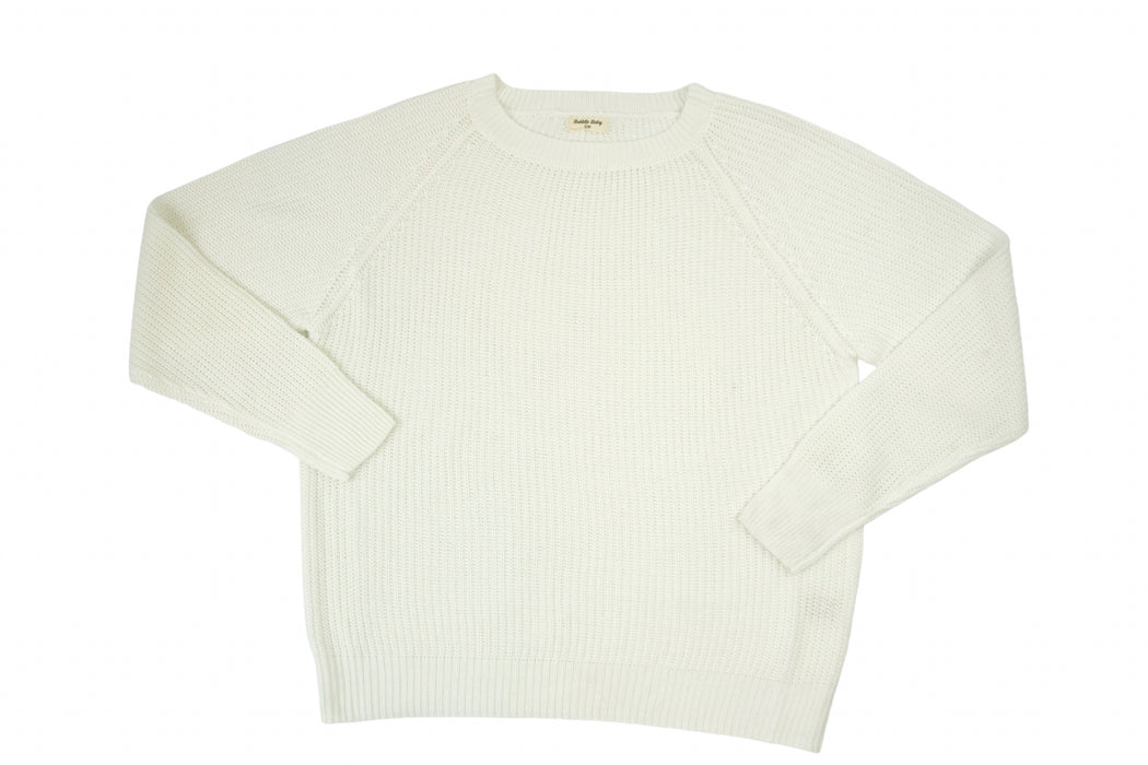 Ivory || Adult Chunky Knit Sweater
