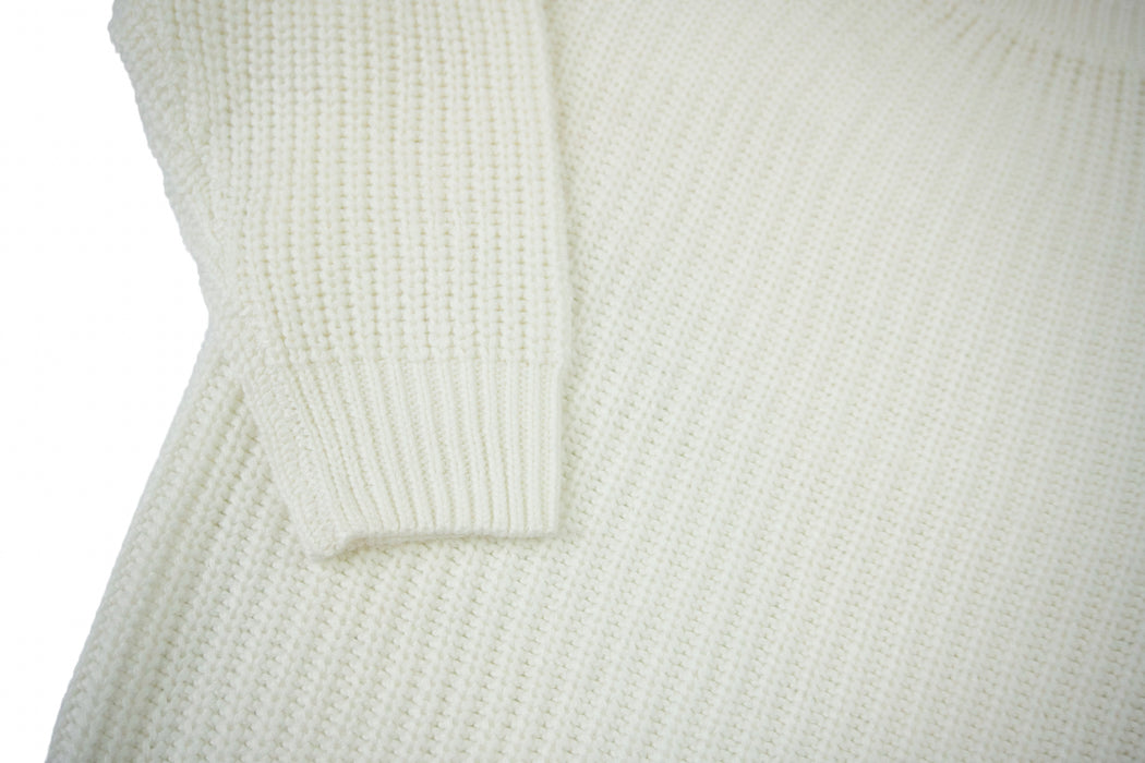Ivory || Adult Chunky Knit Sweater