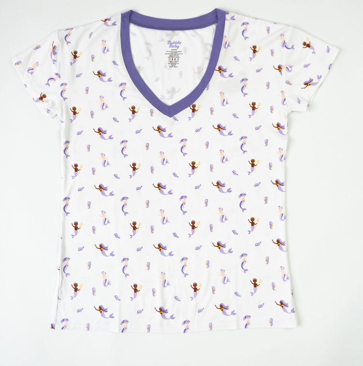 Mermaid | Adult Short Sleeve V Neck