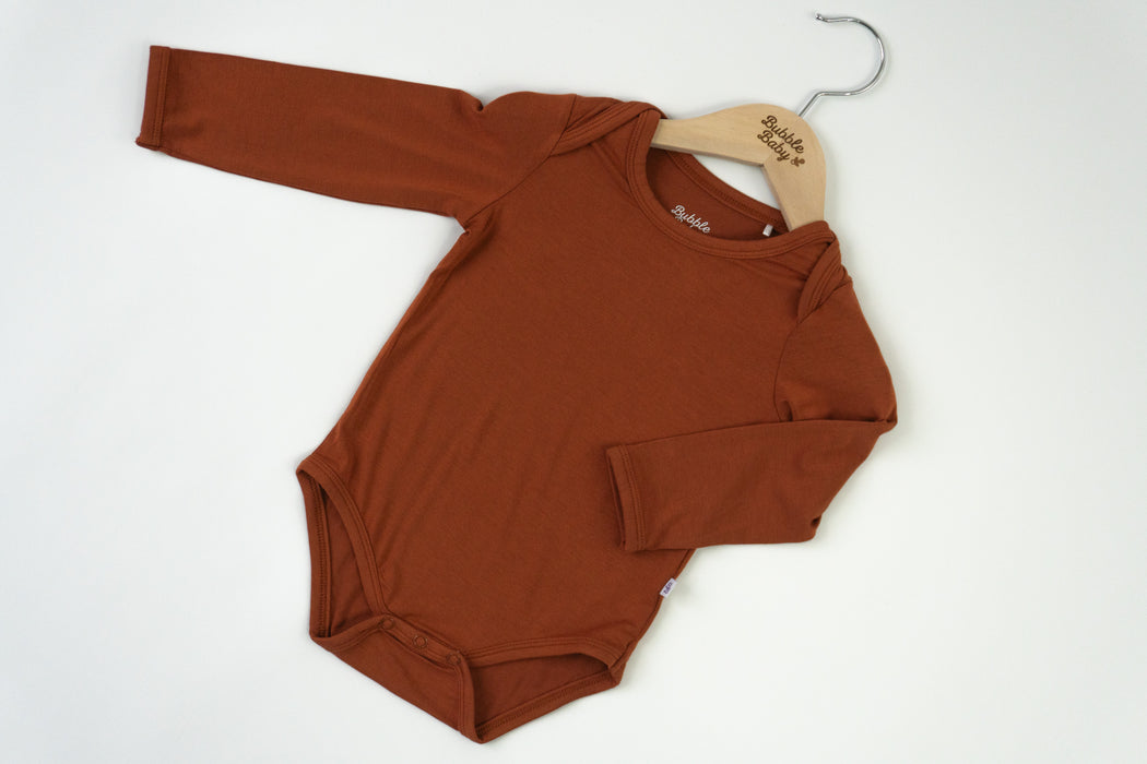 Pecan | Long Sleeve Bodysuit