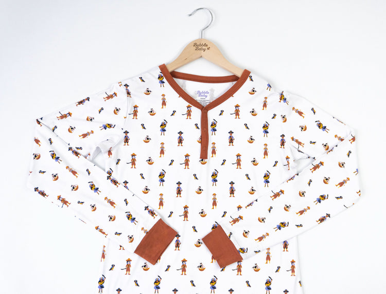 Pirate | Adult Long Sleeve Henley
