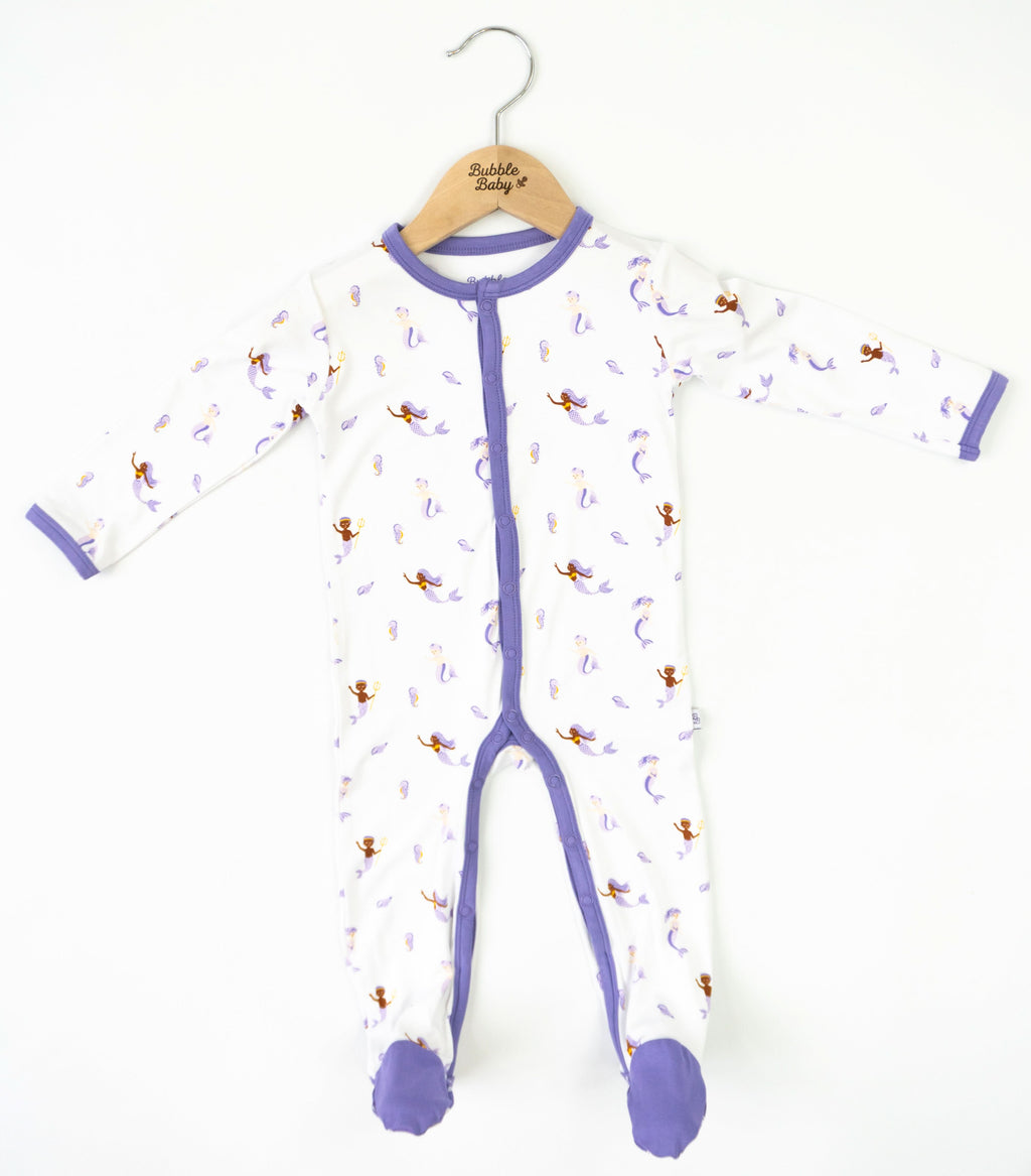 White Bubble Baby Footie