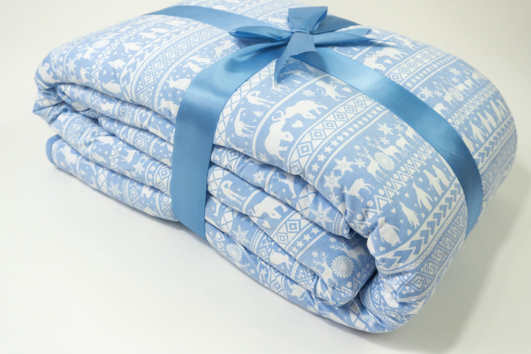 Arctic Fair Isle | Bloom Quilted Blanket 70x50”