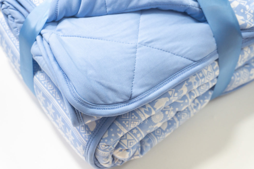 Arctic Fair Isle | Blossom Quilted Blanket 85x65”