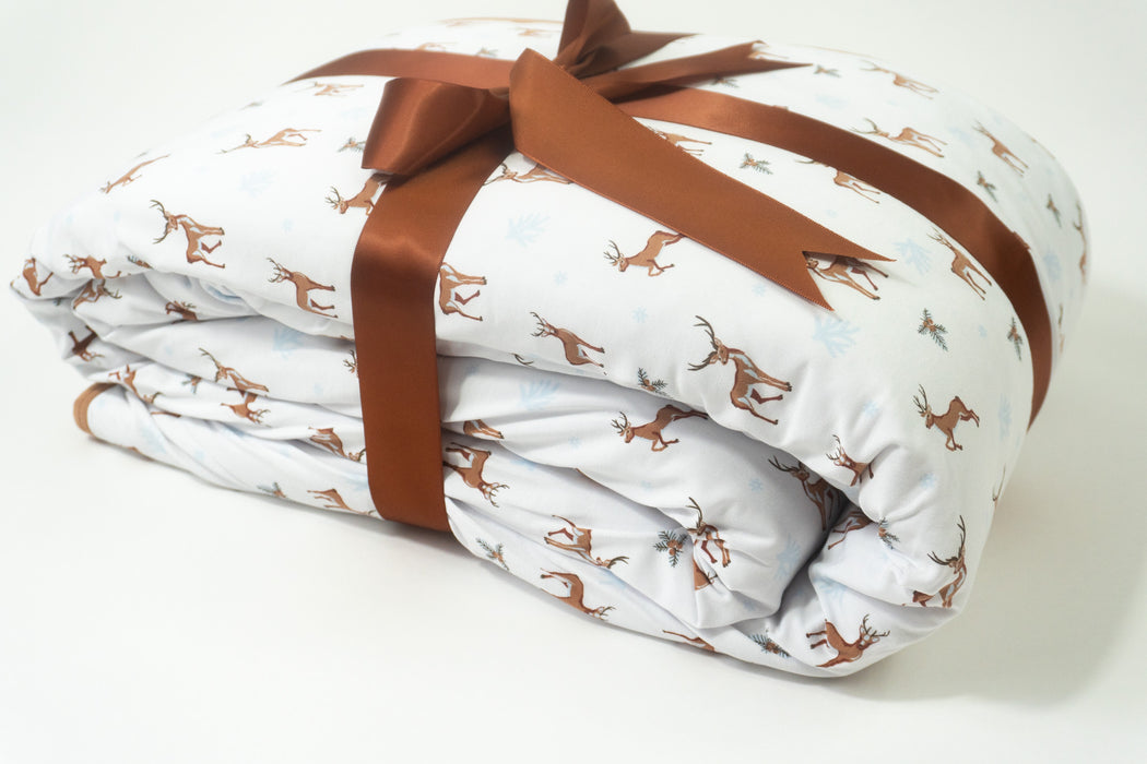 Reindeer | Blossom Quilted Blanket 85x65”