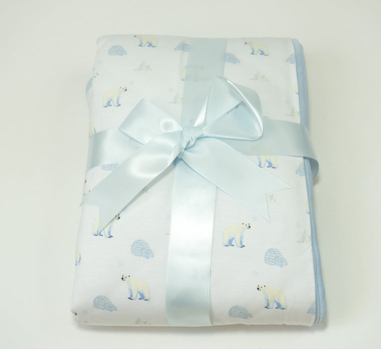 Polar Bear | Posy Quilted Blanket 35x35"