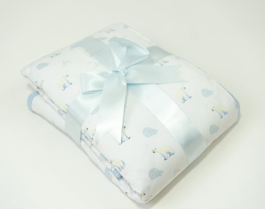 Polar Bear | Posy Quilted Blanket 35x35"