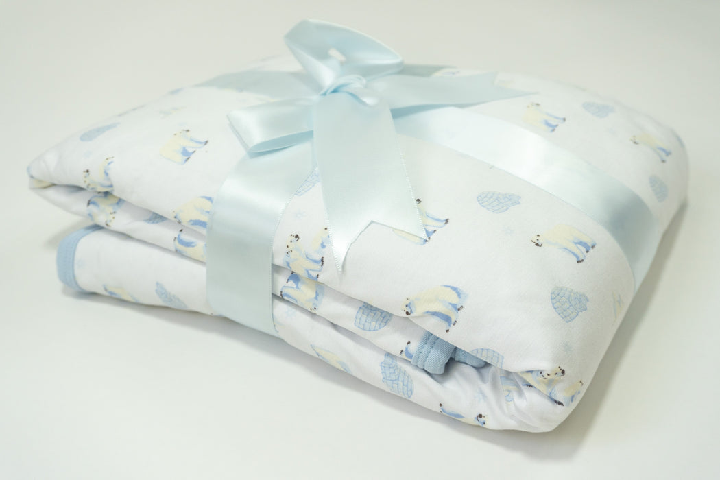 Polar Bear | Posy Quilted Blanket 35x35"