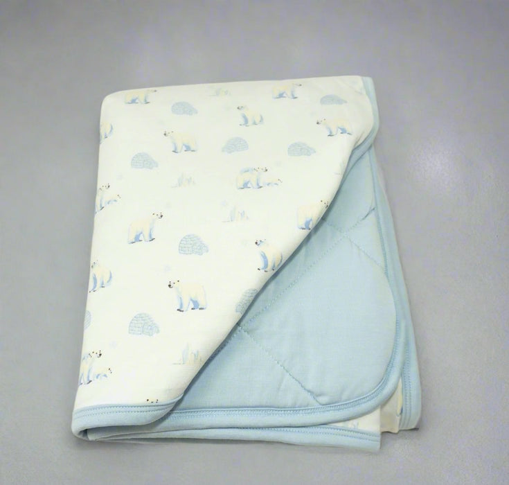 Polar Bear | Floret Quilted Blanket 26x35”