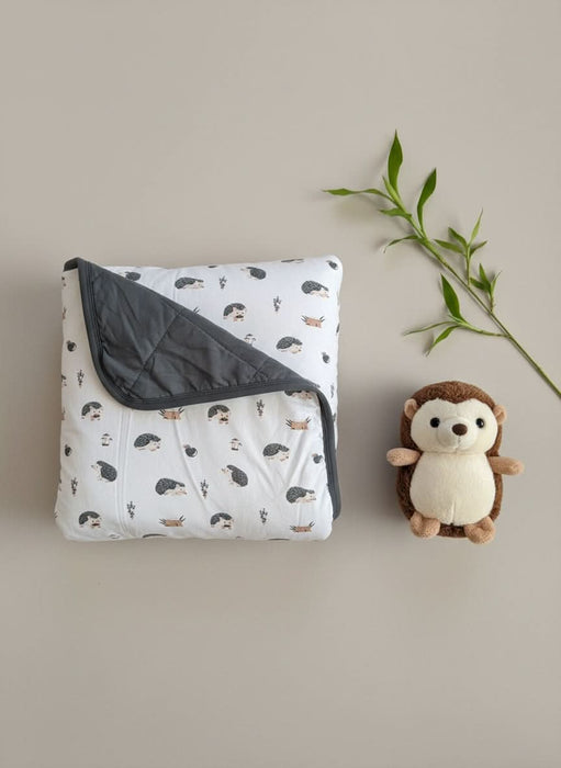 Hedgehog | Posy Quilted Baby Blanket 35x35" 3.0