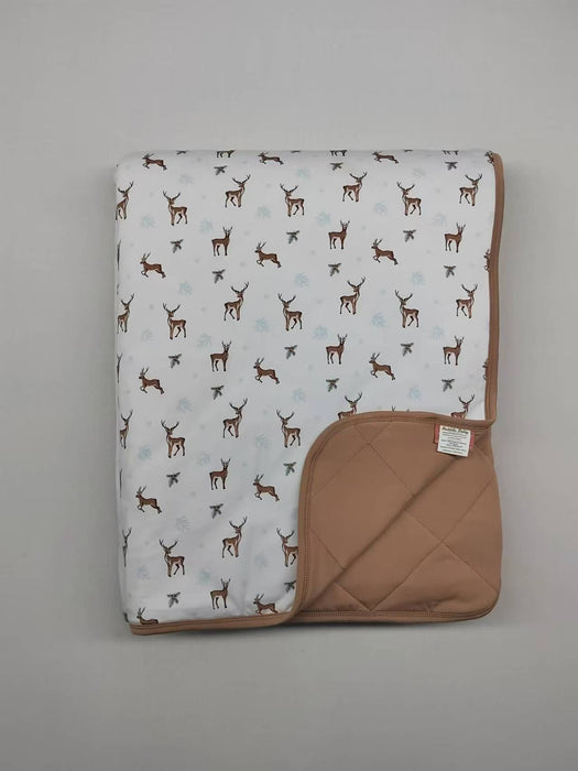 Reindeer | Posy Quilted Blanket 35x35"