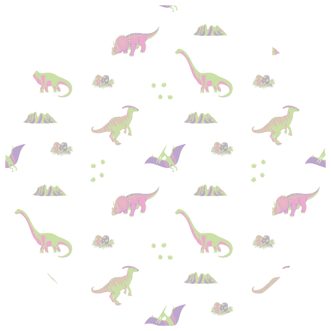 PRE-ORDER: Pastel Dinosaurs  | Blossom Quilted Adult Blanket 3.0