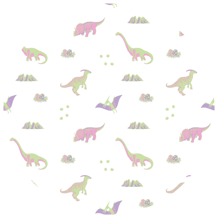 PRE-ORDER: Pastel Dinosaurs  | Blossom Quilted Adult Blanket 3.0