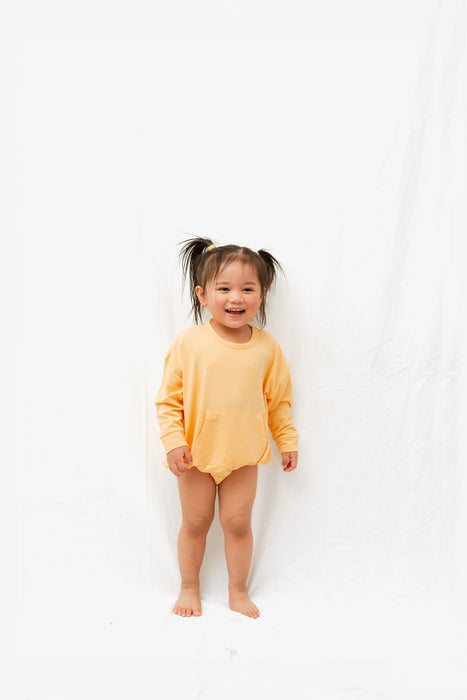 Papaya | Long Sleeve Bubble Romper