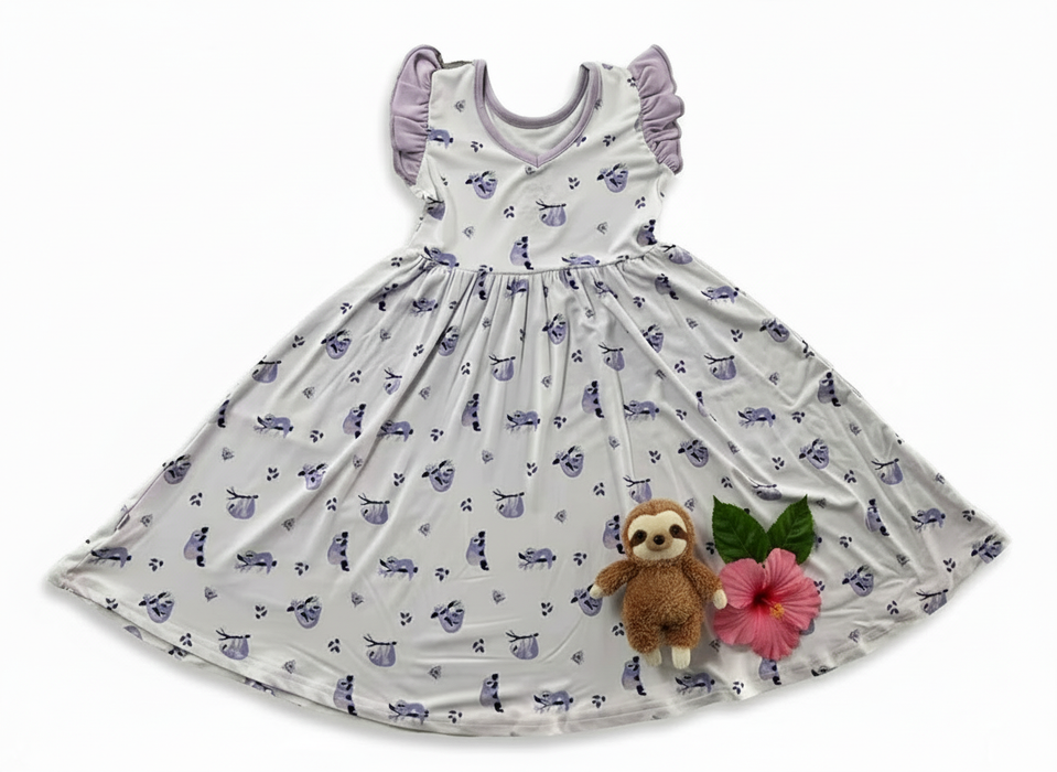 Sloths | Toddler Flutter Dress