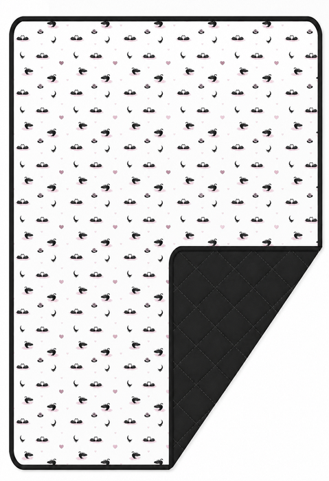 PRE-ORDER: Swans | Sprout Quilted Toddler Blanket 3.0