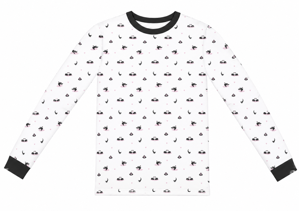 PRE-ORDER: Swans | Adult Long Sleeve Lounge Top