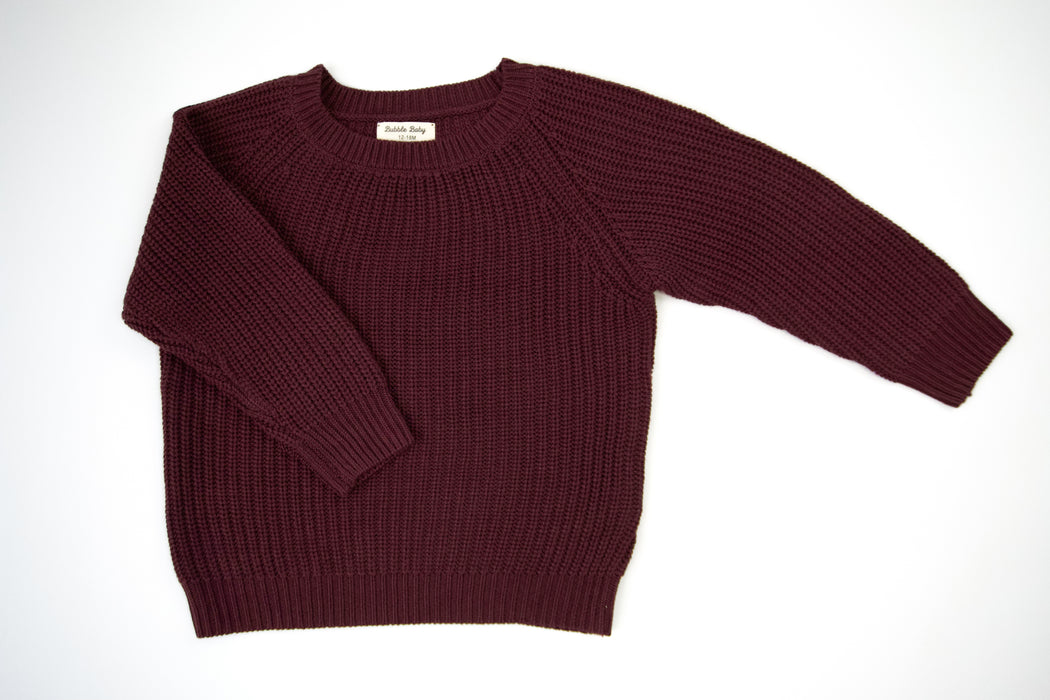 Mahogany || Children’s Chunky Knit Sweater