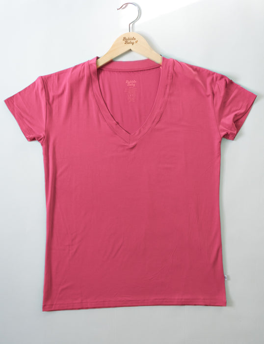 Hibiscus | Short Sleeve Adult V Neck