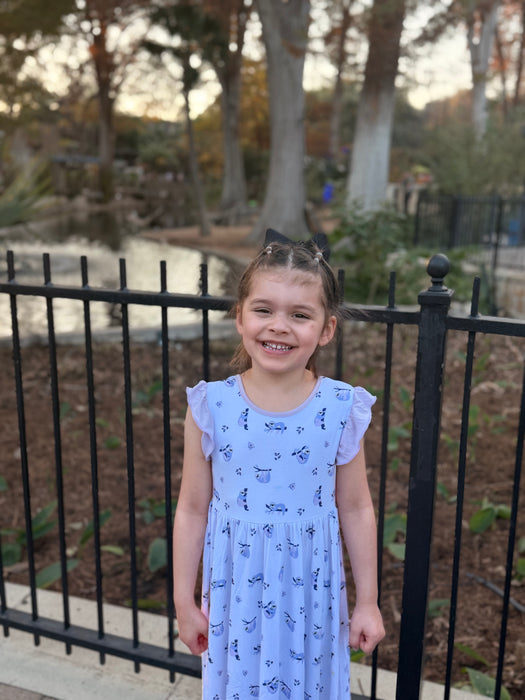 Sloths | Toddler Flutter Dress