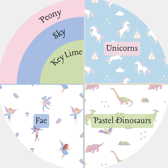 PRE-ORDER: Fae, Pastel Dinosaurs, Unicorns | 3-Pack Brief