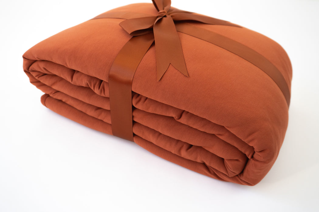 Pecan | Bloom Quilted Blanket 70x50”