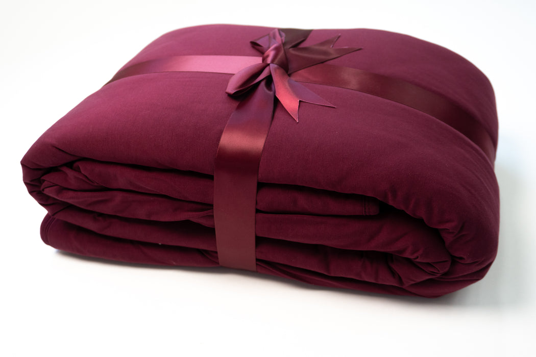 Mahogany | Blossom Quilted Blanket 85x65”