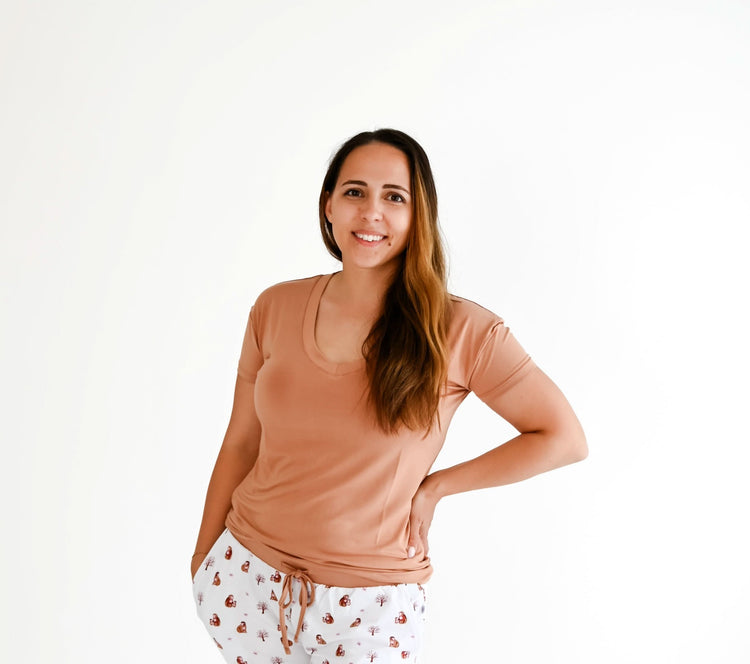 Beech | Adult Short Sleeve V Neck