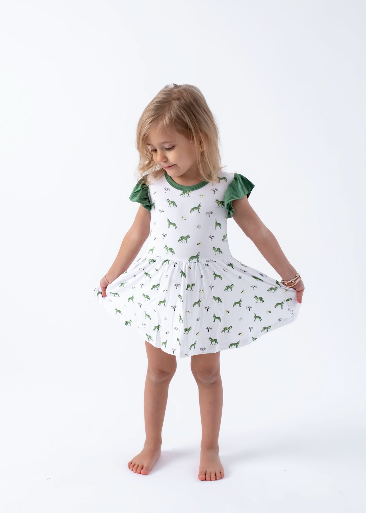 Wolf | Flutter Bodysuit Dress