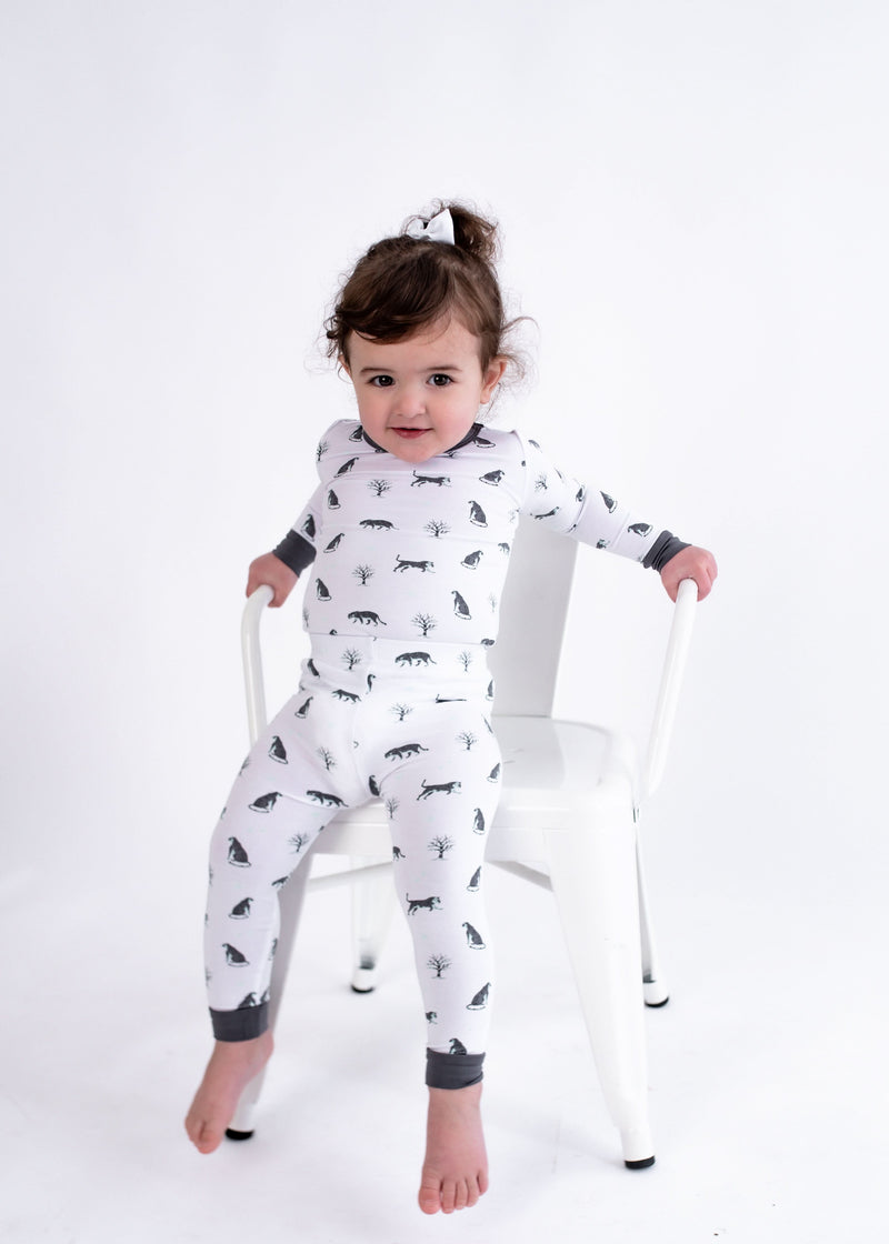 Snow Leopard | Long Sleeve Pajamas