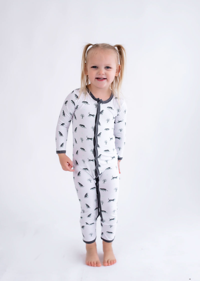 Snow Leopard | Snap Romper