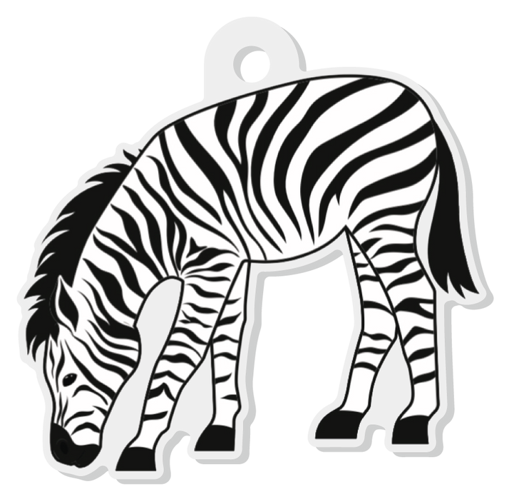 Zebra | Acrylic Keychain