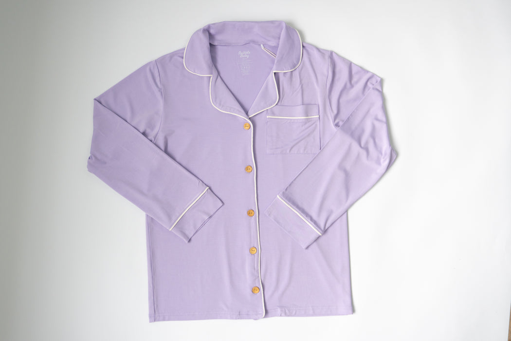 Lilac | Adult Button Pajama Top