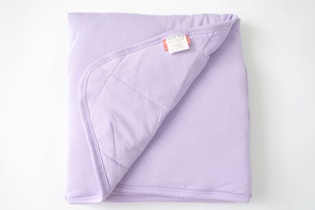 Lilac | Posy Quilted Blanket 35"x35"