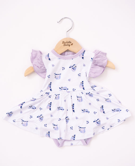 Sloths | Flutter Bodysuit Dress
