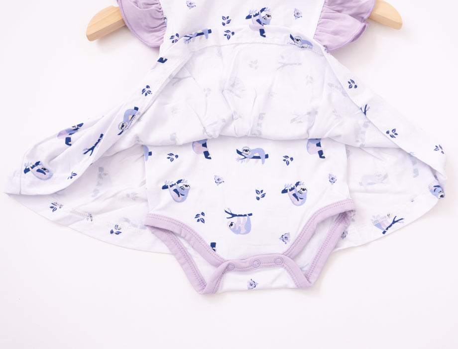 Sloths | Flutter Bodysuit Dress