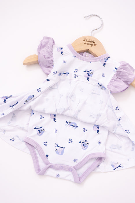 Sloths | Flutter Bodysuit Dress