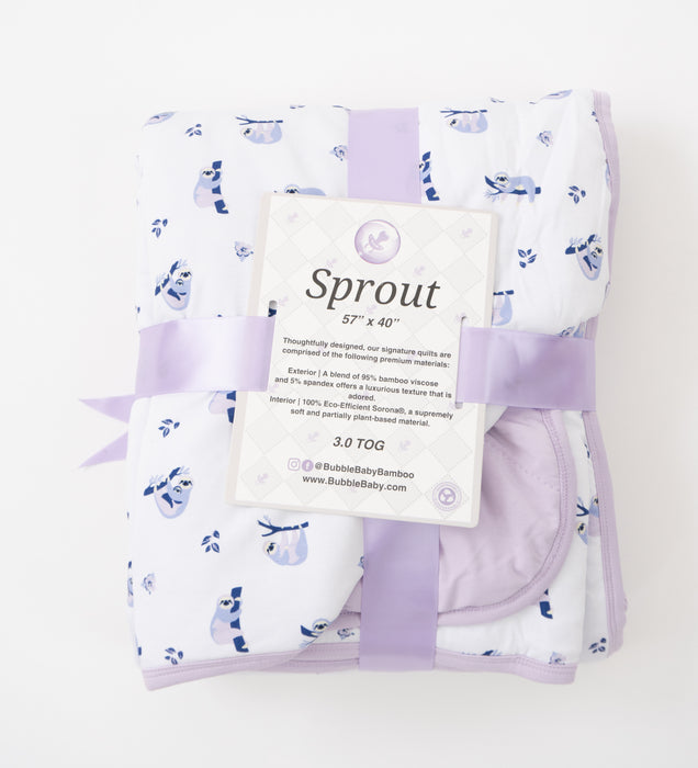 Sloths | Sprout Quilted Toddler Blanket 3.0