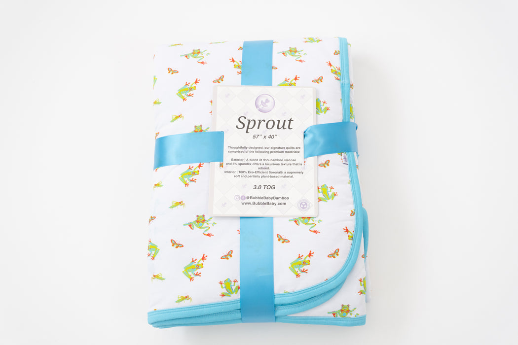 Tree Frogs | Sprout Quilted Toddler Blanket 3.0