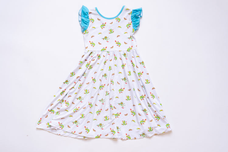 Tree Frogs | Toddler Flutter Dress