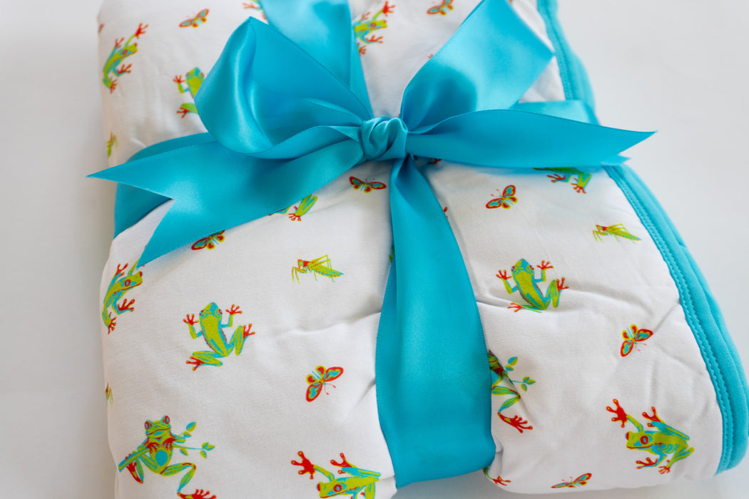 Tree Frogs | Posy Quilted Baby Blanket 3.0