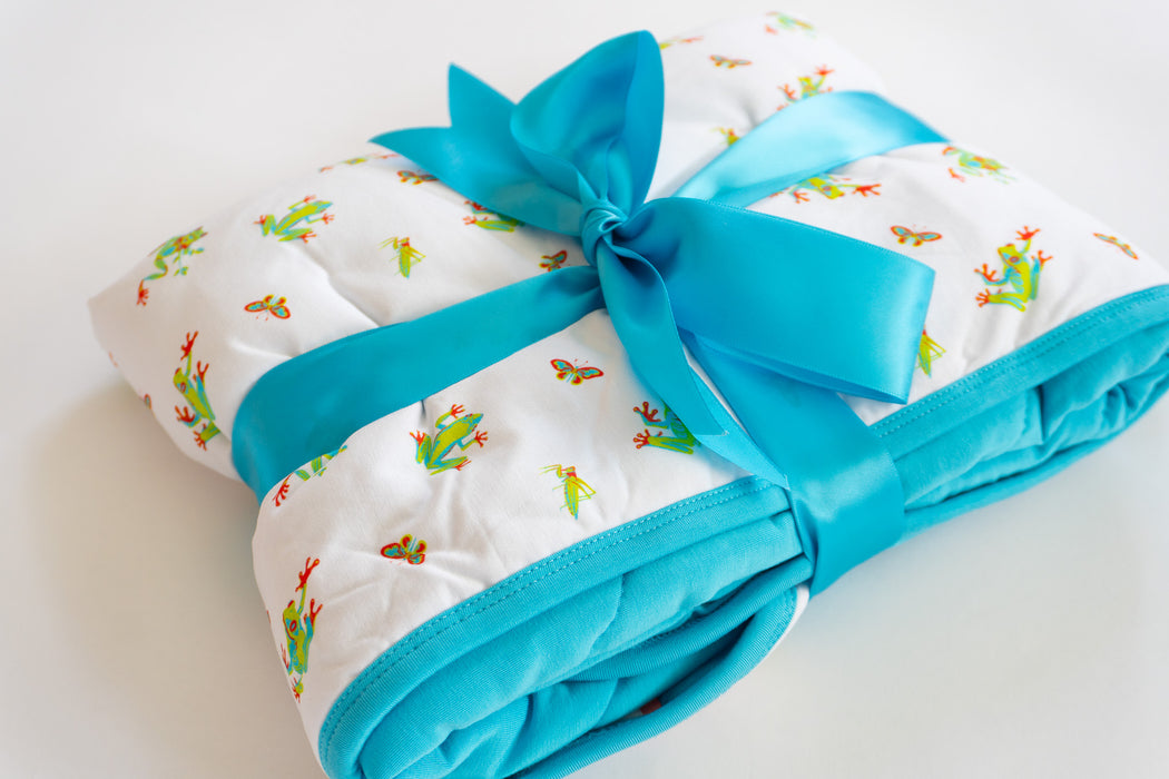 Tree Frogs | Posy Quilted Baby Blanket 3.0