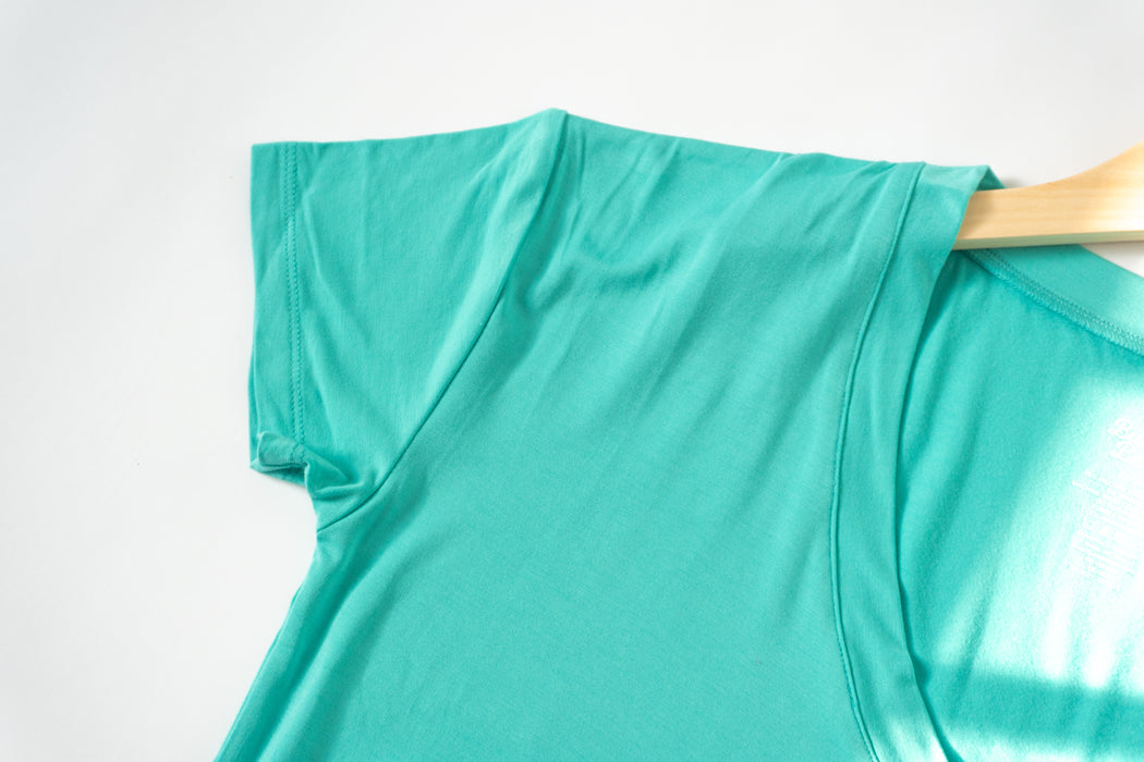 Turquoise | Short Sleeve Adult V Neck