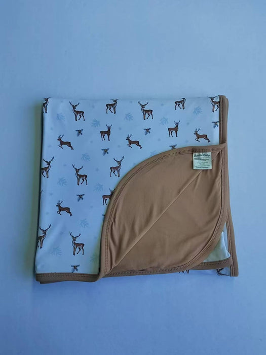 Reindeer | Flora Double Sided Blanket 50"x50"