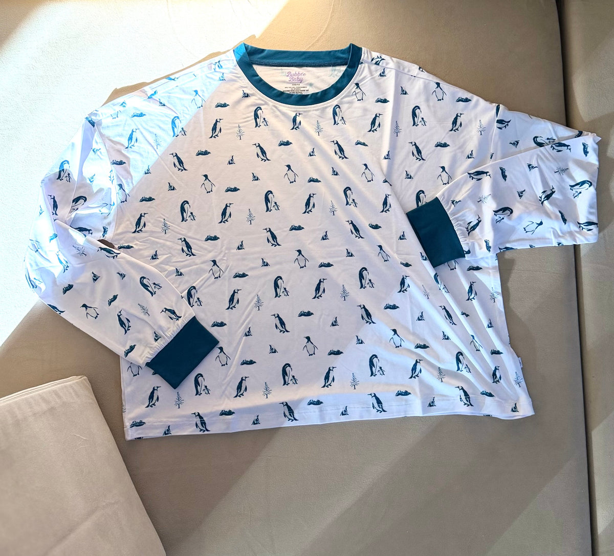 PRE-SALE: Penguins | Adult Long Sleeve Lounge Top (ETA Late November)