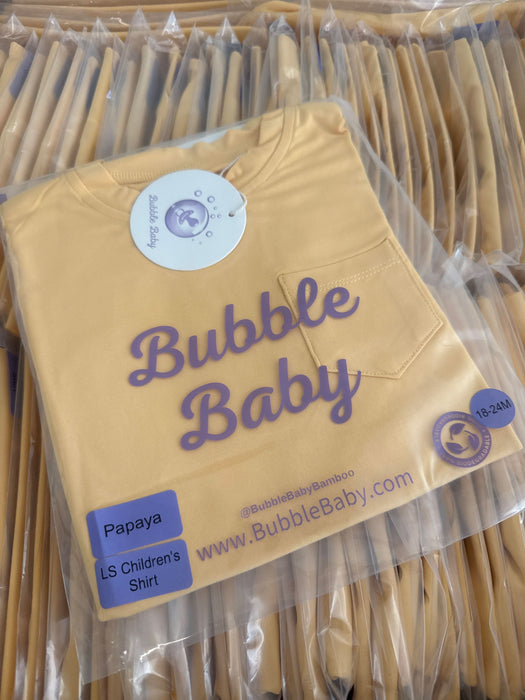 Papaya | Children's Long Sleeve Pocket Shirt