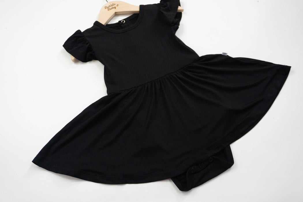 Nightfall | Flutter Bodysuit Dress