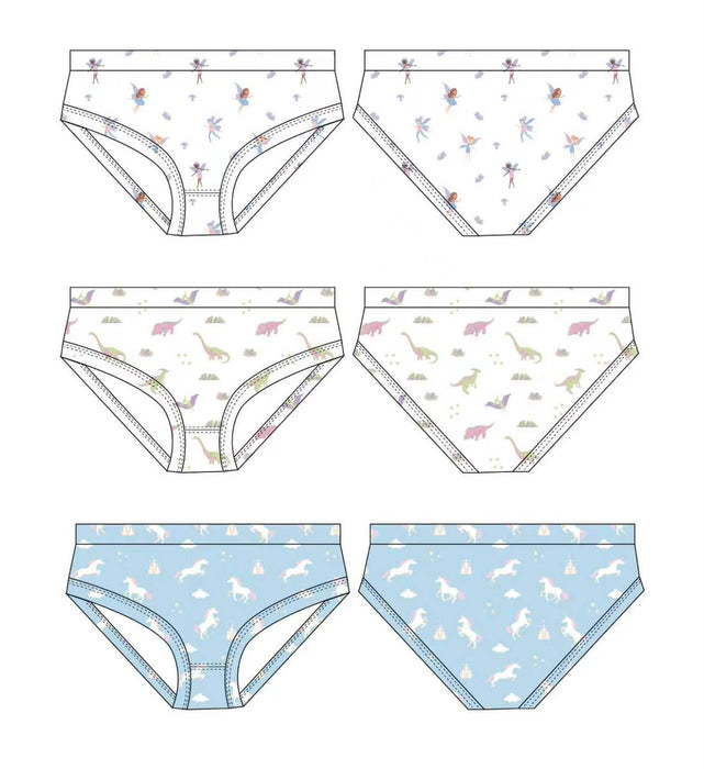 PRE-ORDER: Fae, Unicorns, Pastel Dinosaurs | 3-Pack Undies