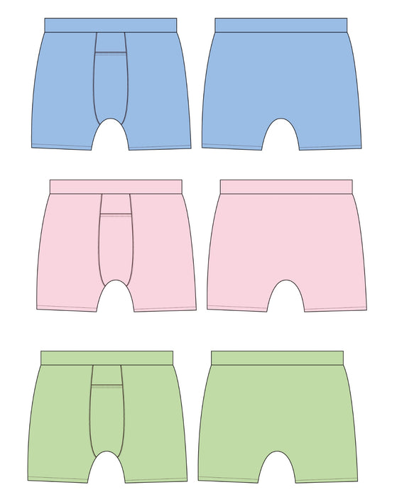 PRE-ORDER: Adult Sky, Peony, Key Lime | 3-Pack Boxer Briefs