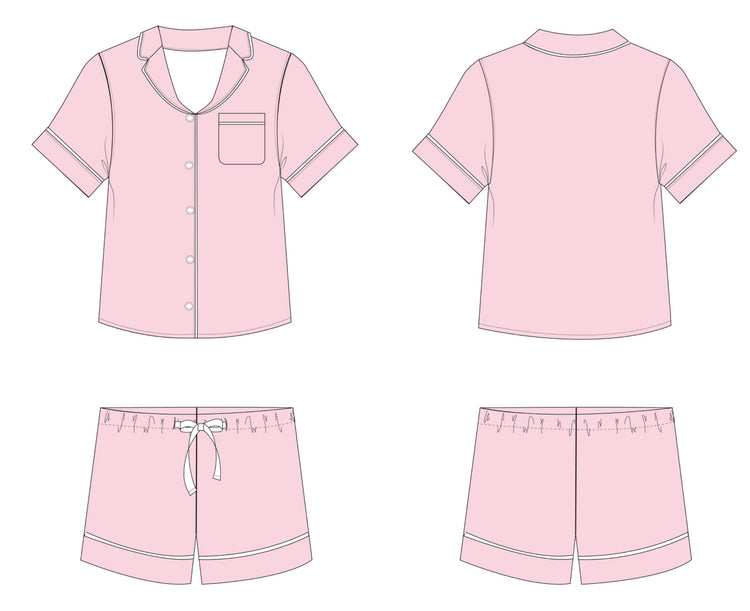 PRE-ORDER: Peony | Adult Pajama Short Set